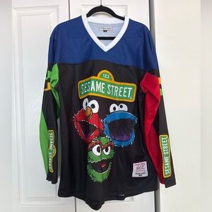 Headgear Classics Sesame Street Hockey Jersey Size XL Elmo Cookie Monster Retro
